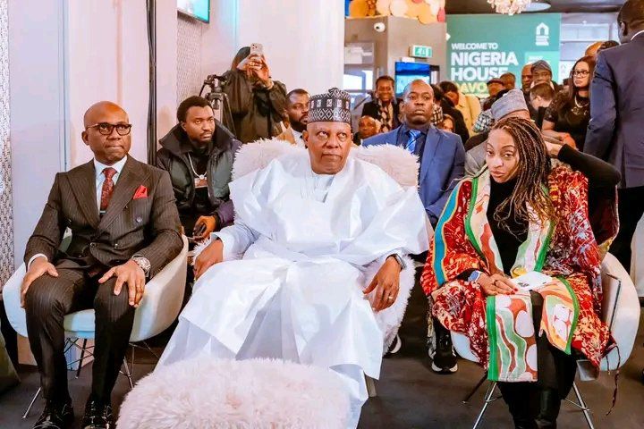 Vice President Shettima was in the crowd at Nigeria House during Davos 2026