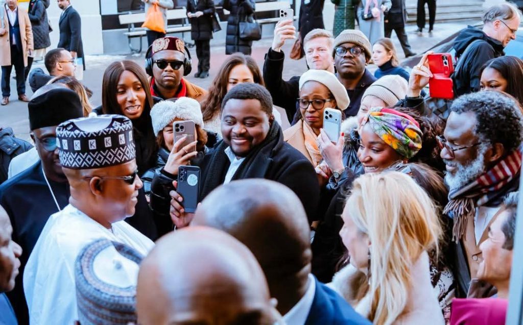 nigerian delegates arrive to much crowd attention at nigeria house davos 2026