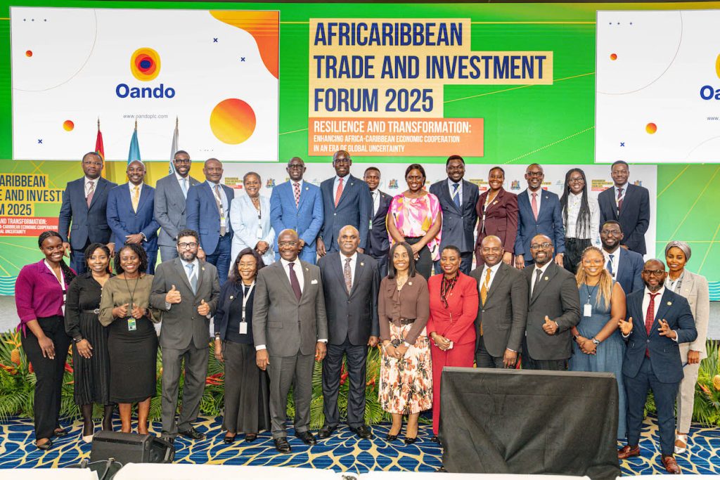 Delegates and business leaders at the AfriCaribbean Trade and Investment Forum (ACTIF) 2025 celebrating Africa-Caribbean economic cooperation and resilience.